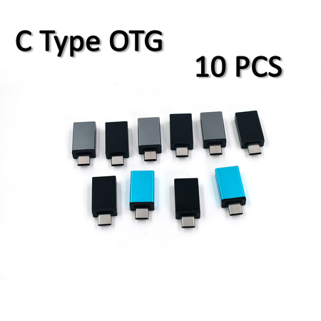 0261 Otg Type C Usb To Micro Usb Adapter For Android Mobile Smart Phones Tablets With Zip Pouch (Pack Of 20)