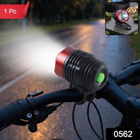 Compact Bicycle Headlight With Handlebar Mount For Night Cycling Safety (1 Pc)
