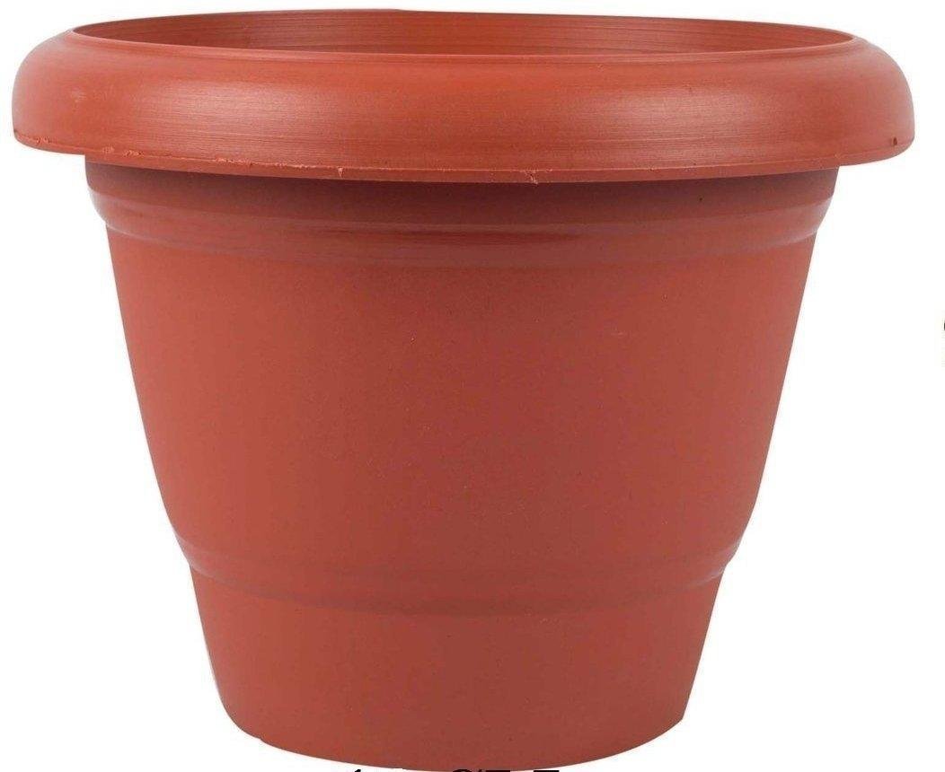 0822 Garden Heavy Plastic Planter Potgamla (Brown Pack Of 1)