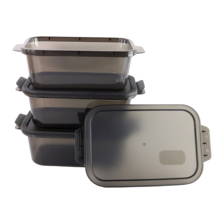 Rectangular Food Storage Containers - (3 Pc Set)