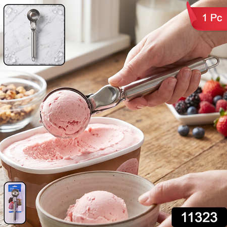 Stainless Steel Trigger Release Ice Cream Scoop Cookie Dough Scooper (1 Pc)