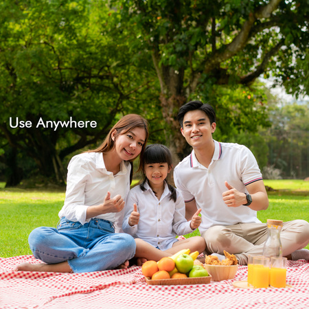 1082 Picnic Blanket Beach Mat Waterproof Blanket Foldable Picnic Beach Camping (142cmx95cm)