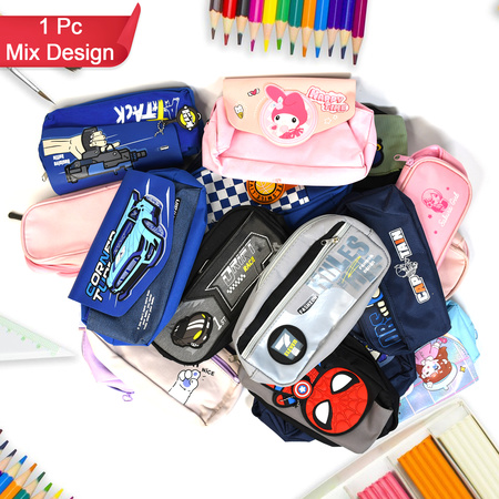 Mix Design Pouch Stylish And Versatile Storage Bag (1pc)