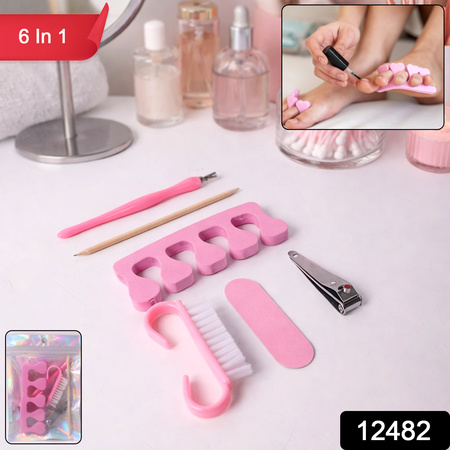 6-in-1 Multipurpose Manicure And Pedicure Grooming Kit