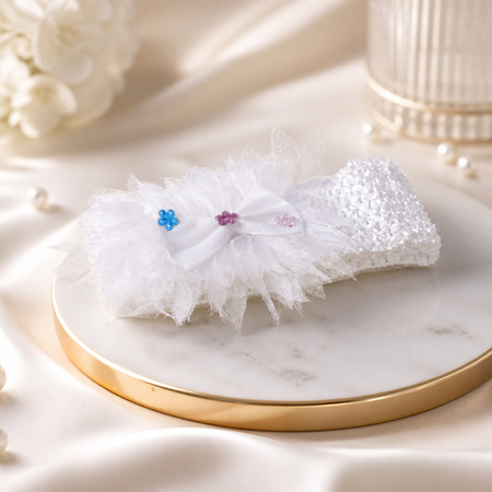Cute Soft Elastic Floral Baby Headband Stylish Stretchable Hair Band (1 Pc)