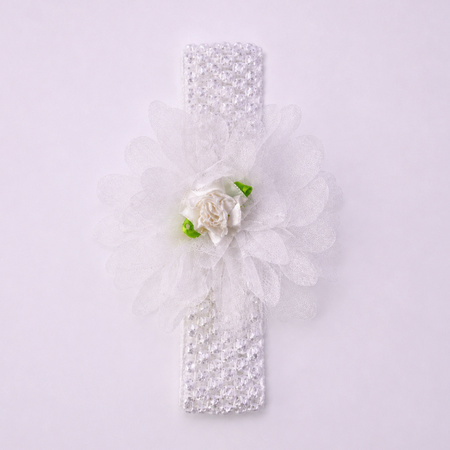 Cute Soft Elastic Floral Baby Headband Stylish Stretchable Hair Band (1 Pc)