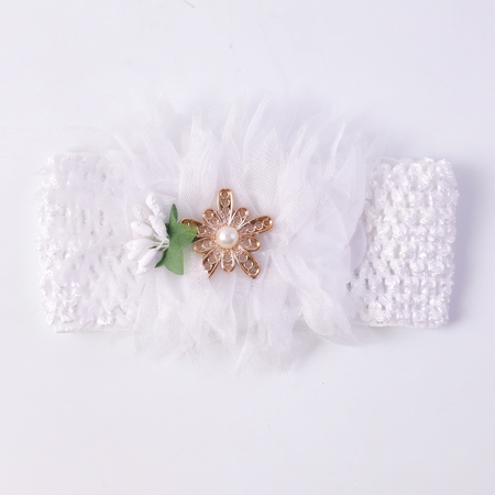 Cute Soft Elastic Floral Baby Headband Stylish Stretchable Hair Band (1 Pc)