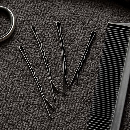 Medium Black Hair Bobby Pins (24 Pc)