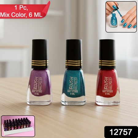 Blush Metallic Mini Nail Polish (Mix Color 6 Ml 1 Pc)