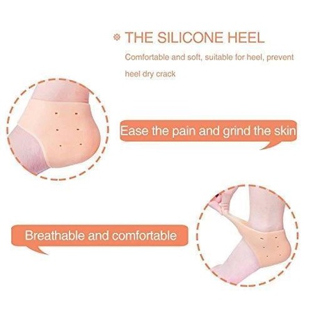 1277 Anti Crack Silicon Gel Heel Moisturizing Socks For Foot Care Men Women (Loose Pack)