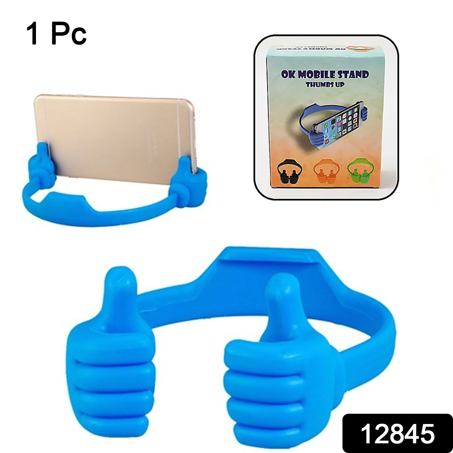 12845 Hand Shape Mobile Stand Used In All Kinds Of Places Including Household And Offices As A Mobile Supporting Stand (1 Pc With Color Box)