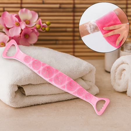 Premium Silicone Back Scrubber Belt Body Exfoliating Bath Brush