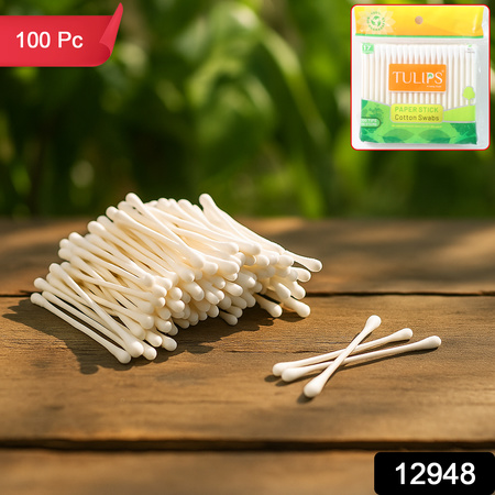Paper-stick Cotton Swabs - (100 Pc Set)