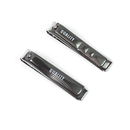 Stainless Steel Folding Portable Large Nail Clippers With Nail File (1 Pc)