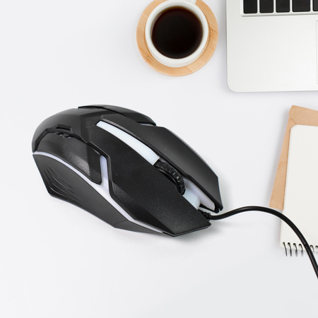 Usb Wired Mouse Ergonomic Design Gaming Mouse (1 Pc)
