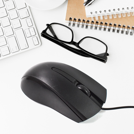 Computer Laptop Wired Optical Mouse X2 (1 Pc)