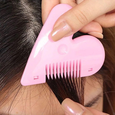 Heart Shape Plastic Hair Cutting Scissors (1 Pc With Card Packing)