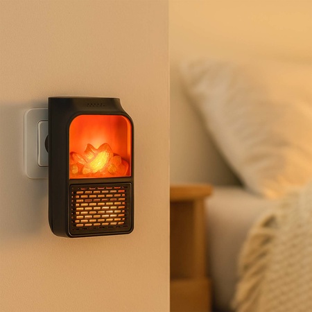 Portable Electric Fireplace Lamp Led Flame Heater (900w 1 Pc)