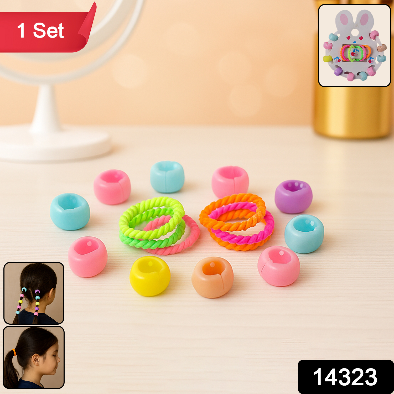 Hair Clip Hairband Accessories Set For Girls (12 Pc)