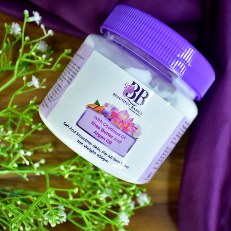 Beautiful Basics Shea Butter Argan Oil Body Cream 450g