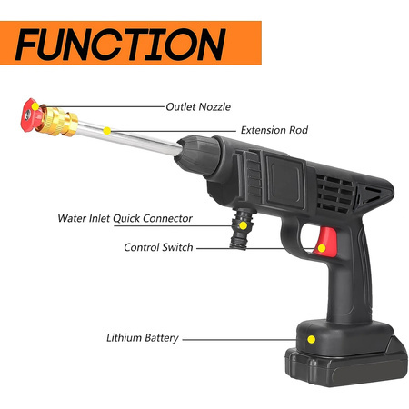48v Car Washer Gun Water Spray Gun Car Washing Kit (48v With Small Box)