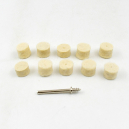 Rotary Tool Accessory Wool Felt Polishing Pad Felt (11 Pcs Set)