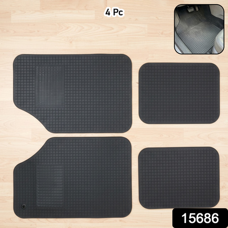 Universal Heavy Duty Car Floor Mat Set (4 Pc Set)