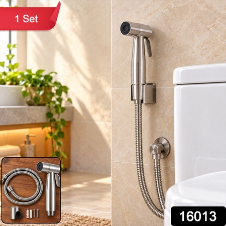 Handheld Health Faucet Toilet Jet Spray With Hose And Wall Holder (1 Set)