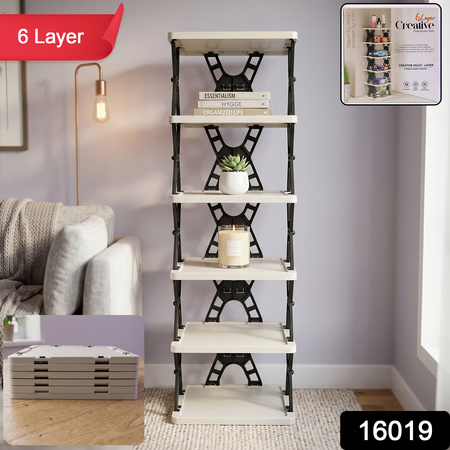 Multipurpose Foldable 6 Layer Storage Rack (1 Pc)