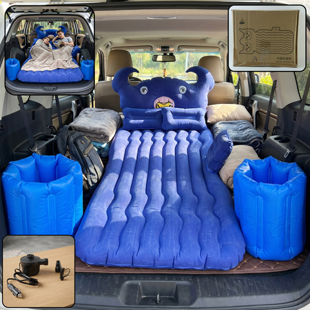 Car Air Mattress Bed Set With Inflatable Cushions And Pump 1 Set