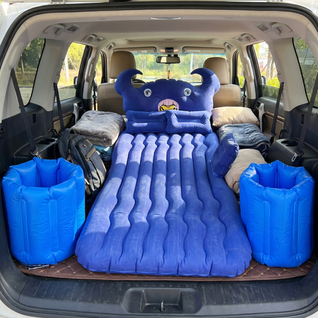 Car Air Mattress Bed Set With Inflatable Cushions And Pump 1 Set