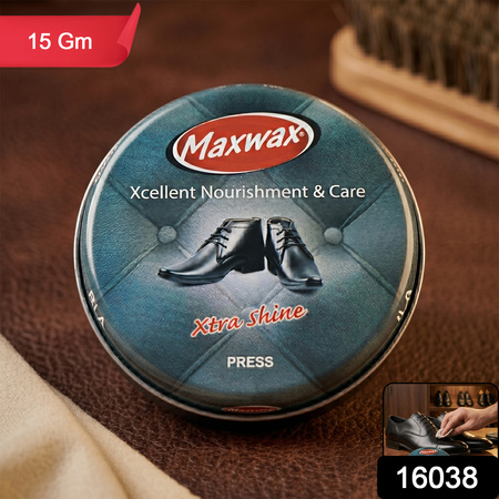 Maxwax Black Shoe Polish Cream (1 Pc 15 Gm)