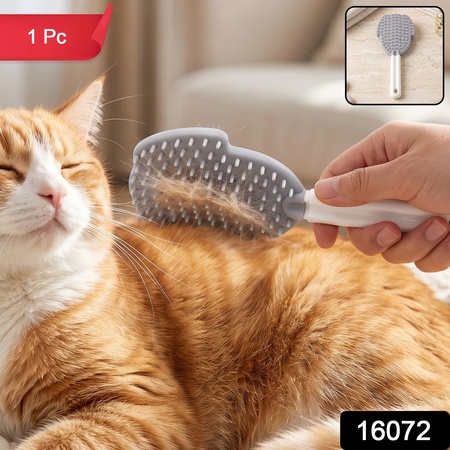Soft Pet Grooming Brush For Cats And Dogs Gentle Loose Fur Cleaning Tool (1 Pc)