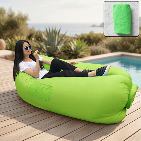 Inflatable Air Lounger Sofa For Outdoor Relaxing Travel (1 Pc)