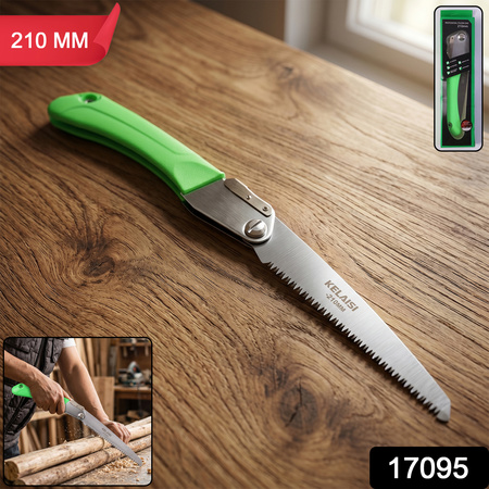 Folding Saw  Sharp 210mm Stainless Steel Blade For Pruning  Outdoor Use