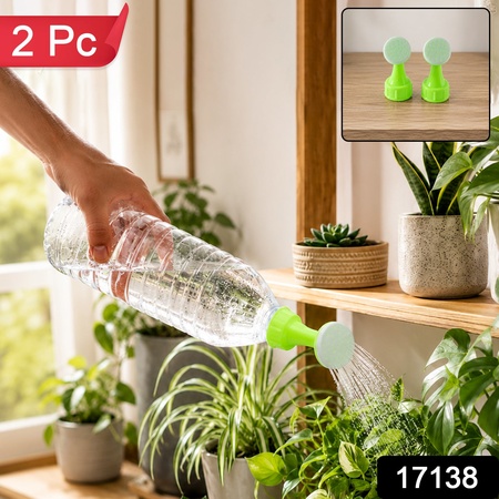 Plastic Bottle Garden Watering Sprinkler Nozzle For Indoor Outdoor Plants (2 Pcs)