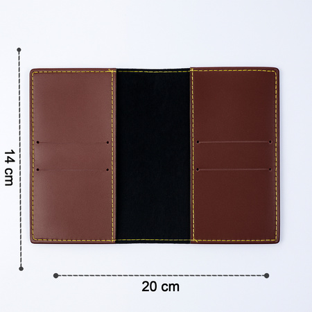 Pu Leather Multipurpose Card Holder Slim Travel Wallet (1 Pc)