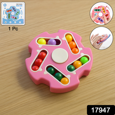 Fidget Magic Cube Spinner Toy  Multi-track Finger Puzzle
