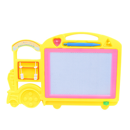 Bus Shape Drawing Writing Slate Board For Kids (1 Pc 32 21 Cm)