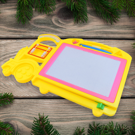 Bus Shape Drawing Writing Slate Board For Kids (1 Pc 32 21 Cm)