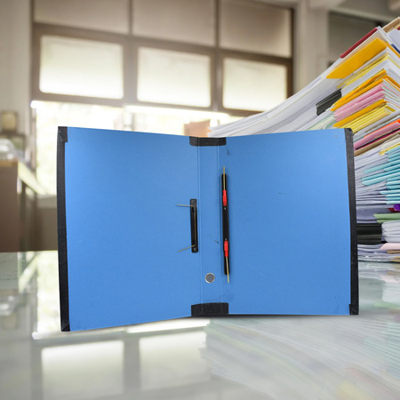 Standard File Plastic Clip File Folder Paper Holder Documents File (3526 Cm 1 Pc)