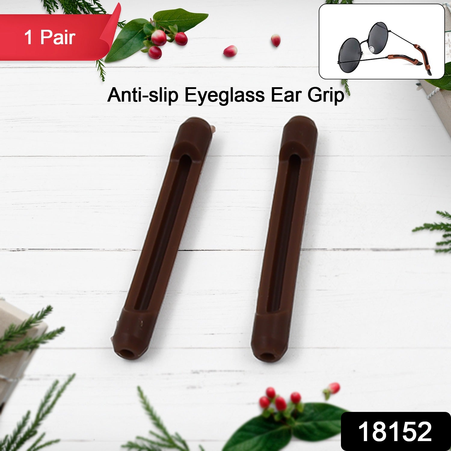 Eyeglass Anti Slip Ear Grip Soft Silicone Glasses Ear Hooks (1 Pair Color May Be Vary)