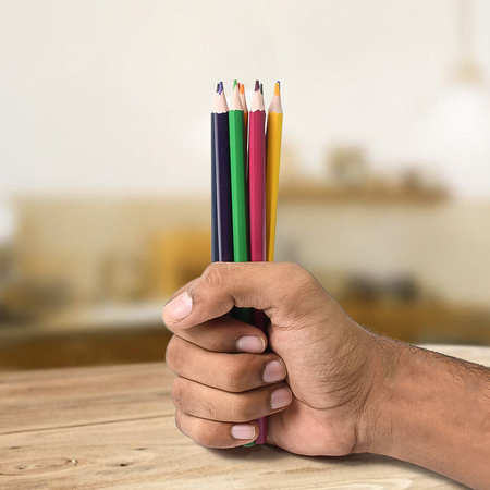 Art Drawing Wooden Pencils Color (12 Pcs Set)