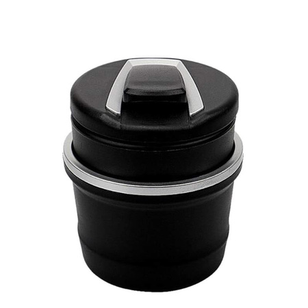 Portable Car Ashtray With Lid And Blue Led Light (1 Pc With Color Box)