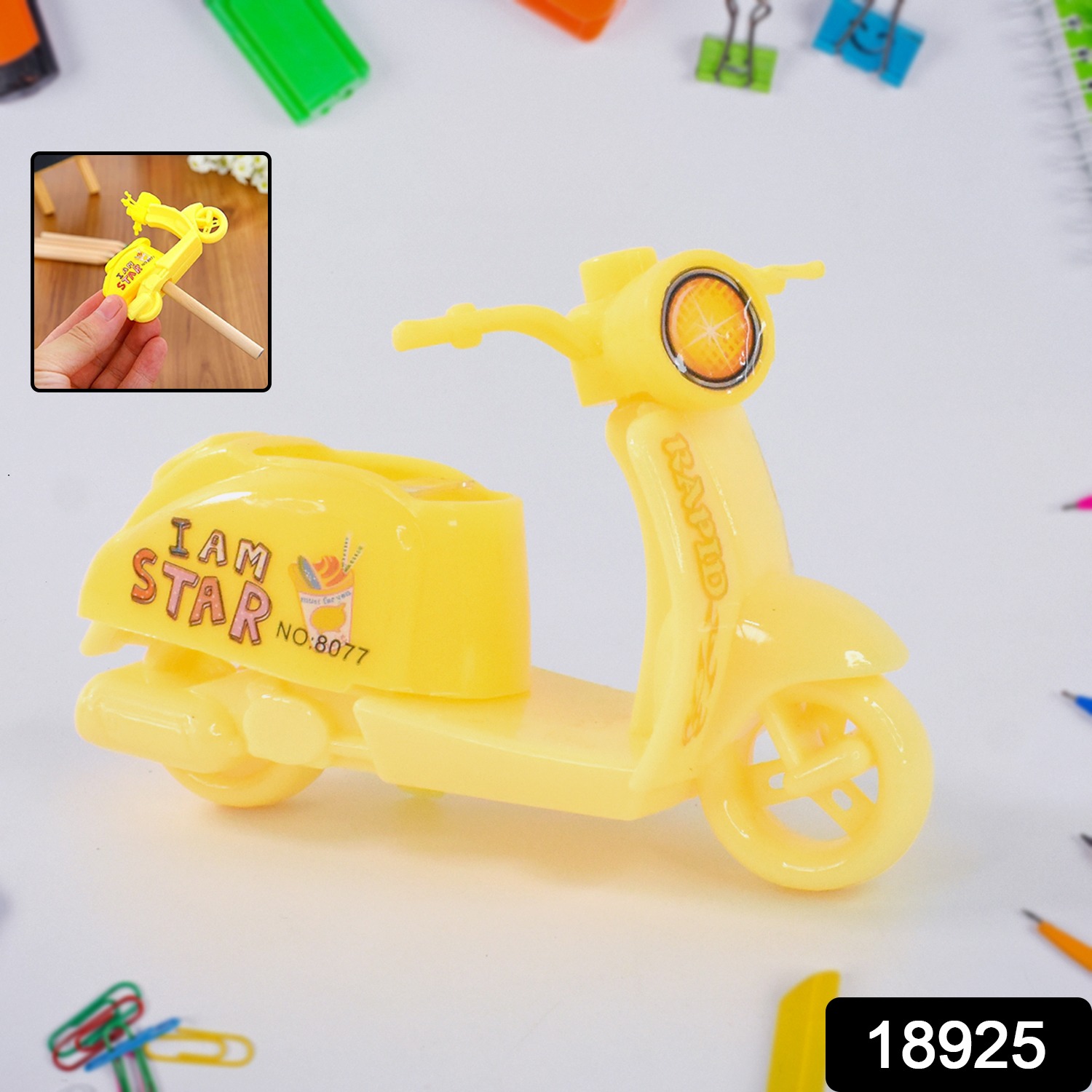 Bike Shaped Pencil Sharpener Unique And Fun Stationery Accessory For Creative Workspaces