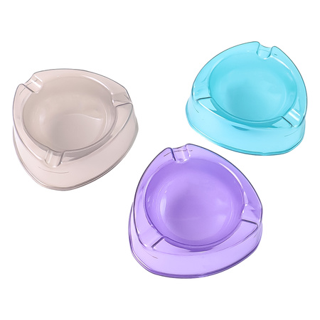 Oblivion Transparent Plastic Ashtray (Mix Color 1 Pc)