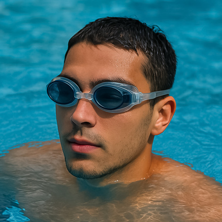 Anti-fog Protected Swimming Goggle (1 Pc)