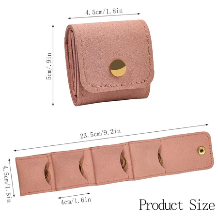 Compact Foldable Jewelry Storage Pouch Wallet (1 Pc)