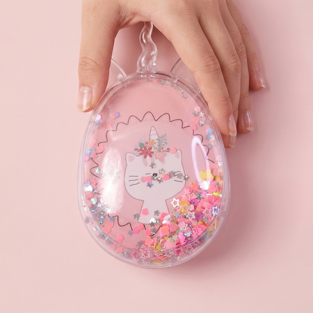 Cute Unicorn Theme Magic Floating Glitter Hair Comb (1 Pc)