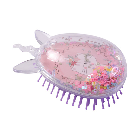 Cute Unicorn Theme Magic Floating Glitter Hair Comb (1 Pc)